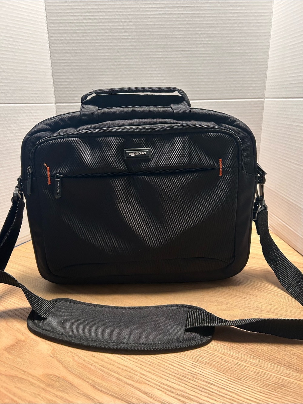 Amazon Basics Black 14”Laptop Briefcase with Shoulder Strap